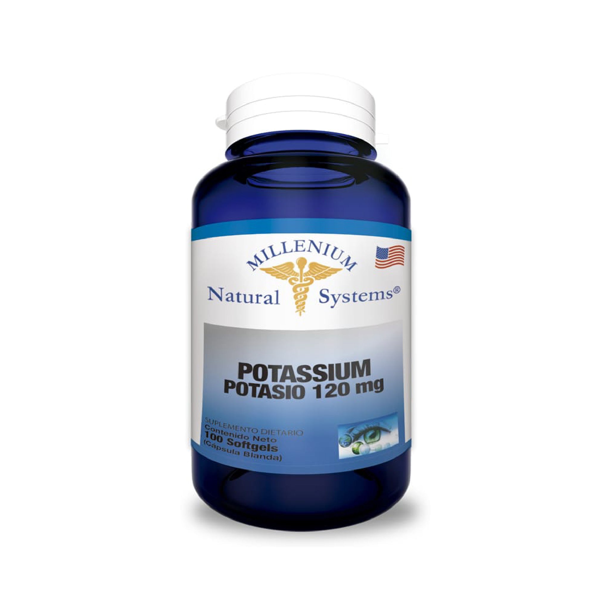 Potassium 120 mg 100 tabletas Natural Systems
