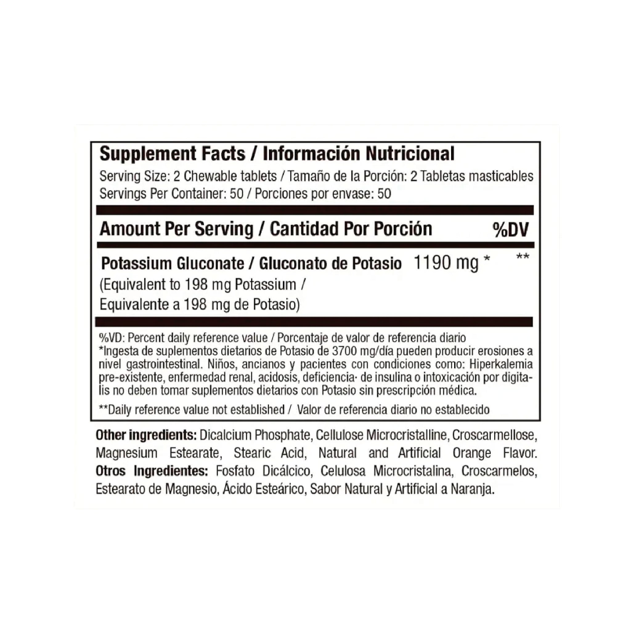 Potassium 100 Capsulas Medical Green