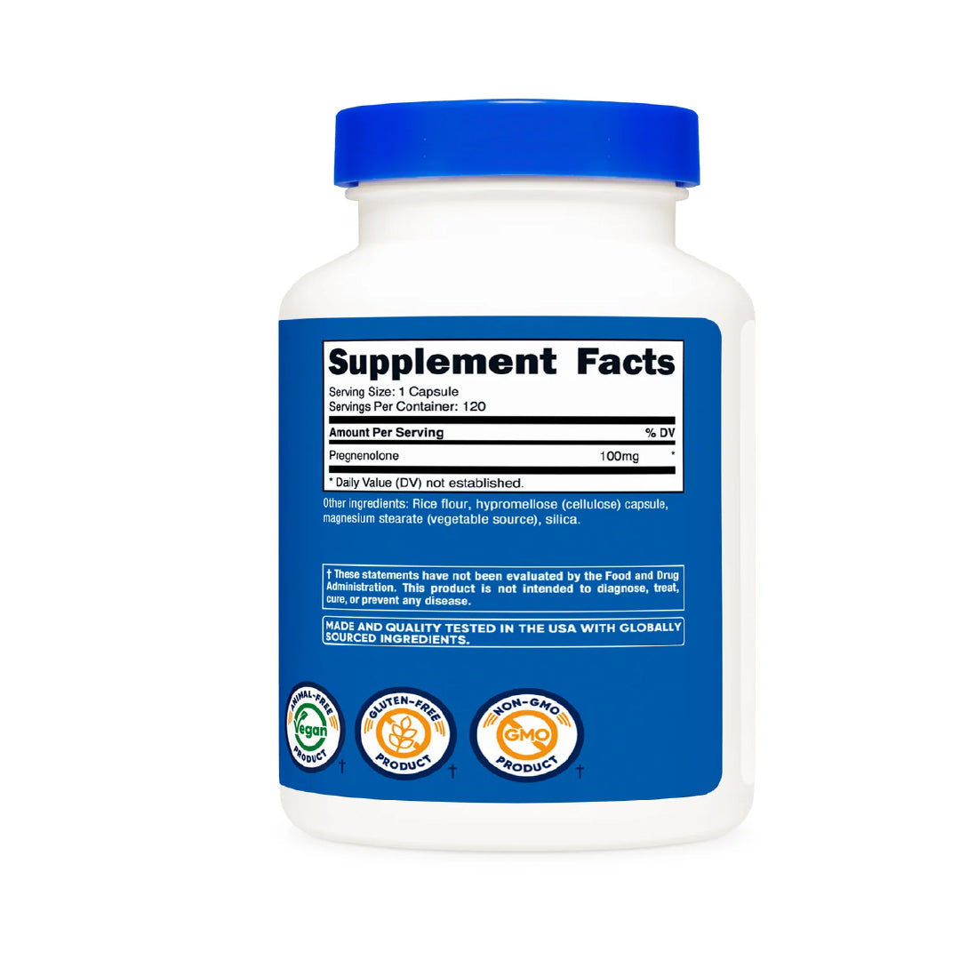 Pregnenolone 120 cápsulas Nutricost