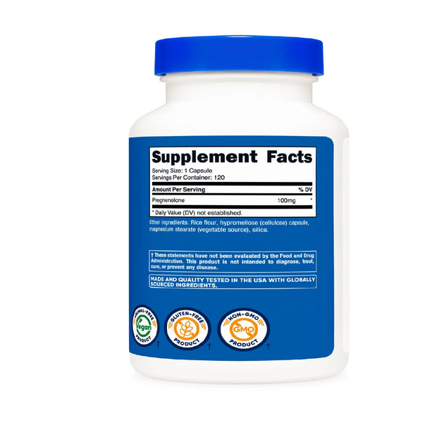 Pregnenolone 120 cápsulas Nutricost