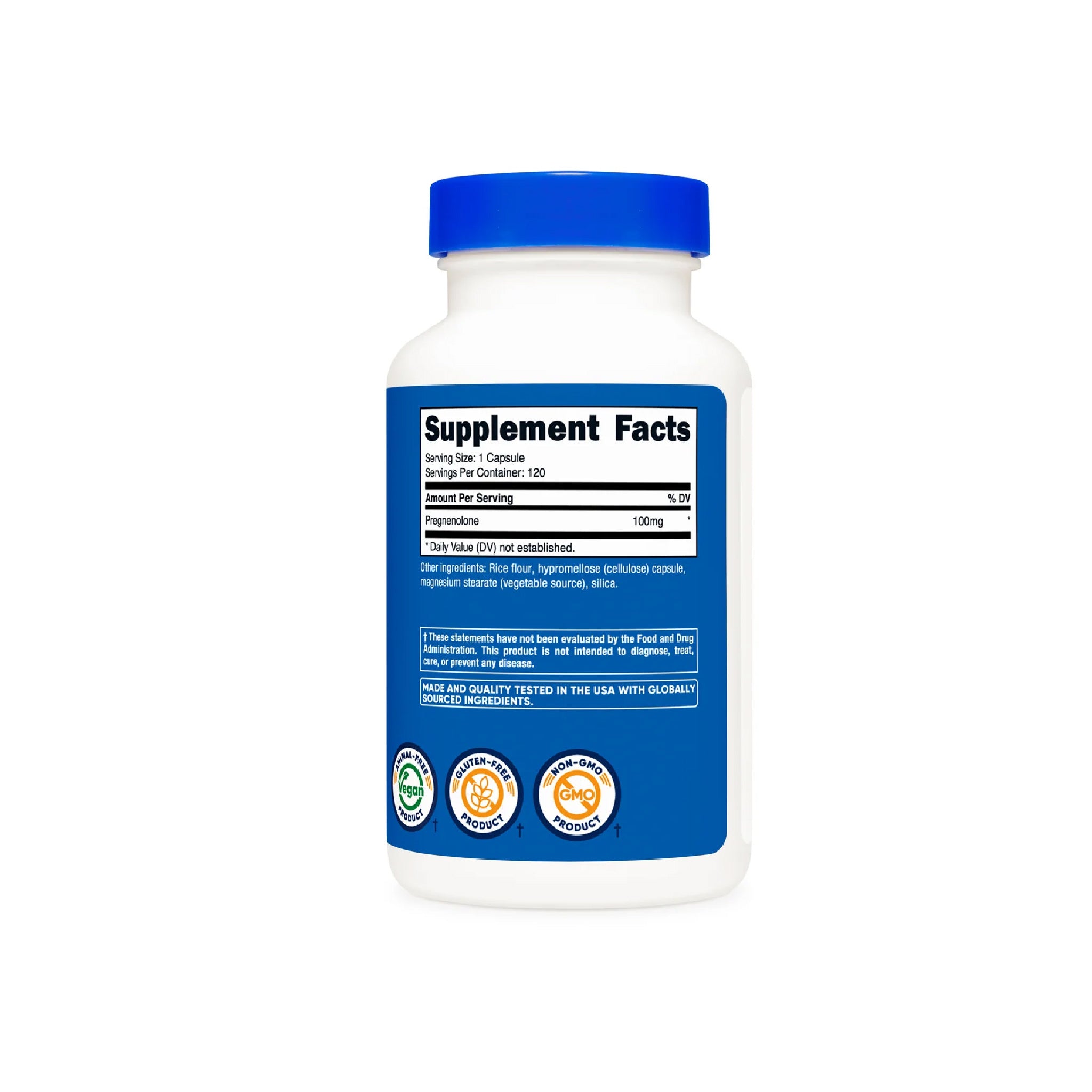 Pregnenolone 120 cápsulas Nutricost