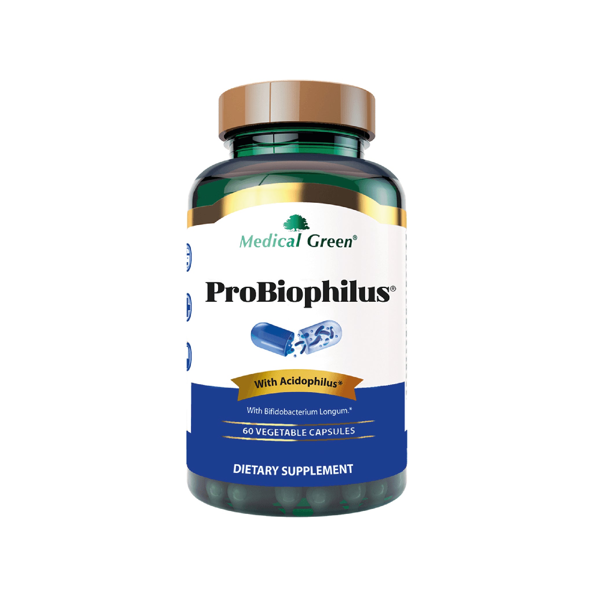 ProBiophilus 60 Capsulas Medical Green