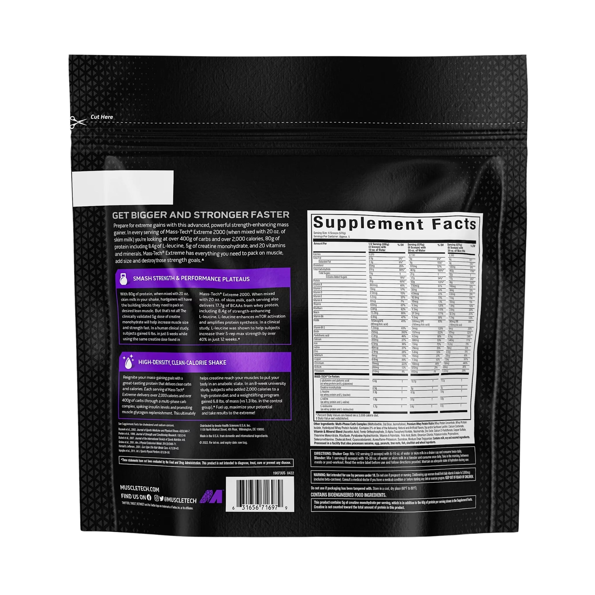 Proteína Mass Tech 6 Libras Muscletech