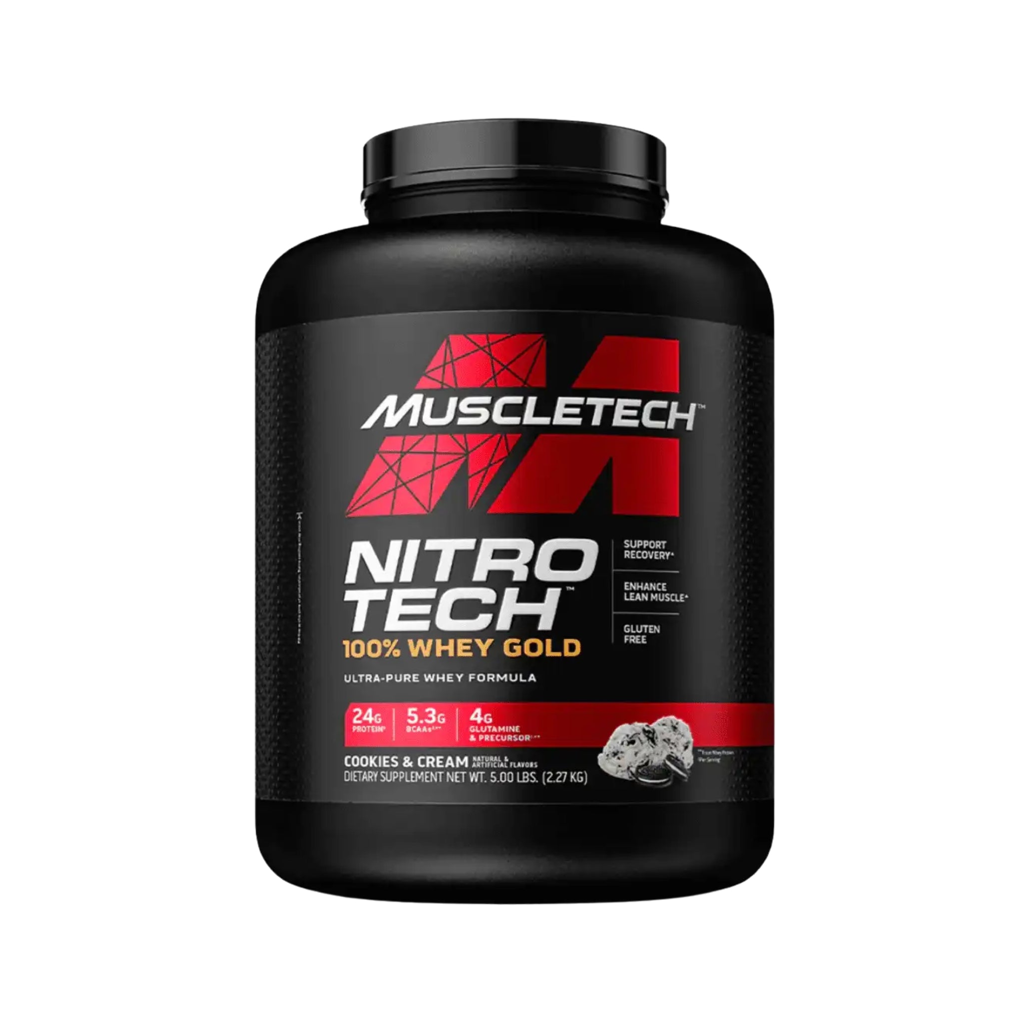 Proteína Nitro Tech 100% Whey Gold 5 Libras Muscletech