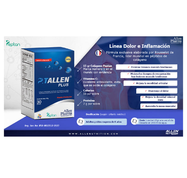 P.TALLEN PLUS - 30 Sachets Allen Nutrition