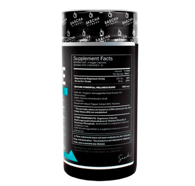 Restore 120 capsulas Sascha Fitness