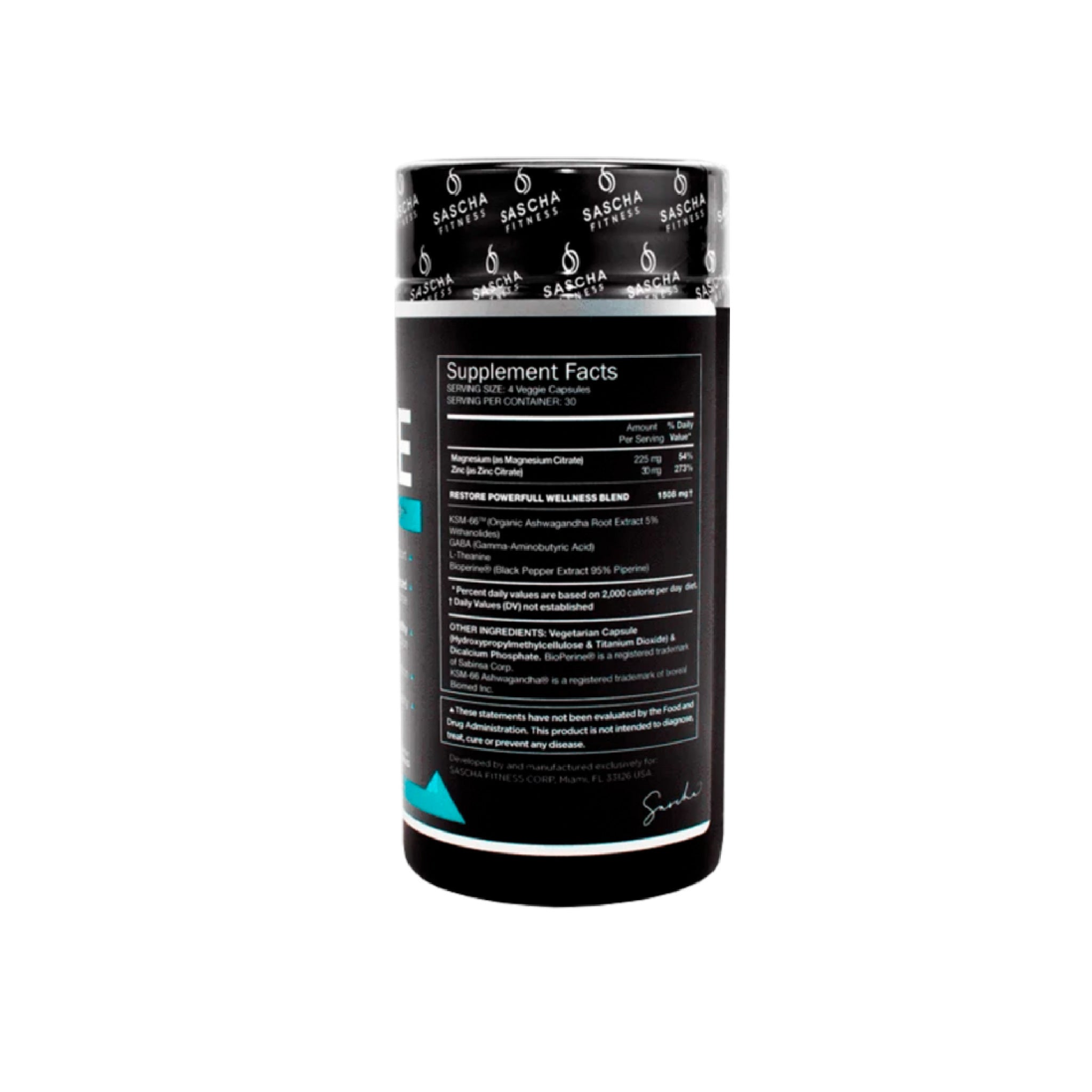 Restore 120 capsulas Sascha Fitness