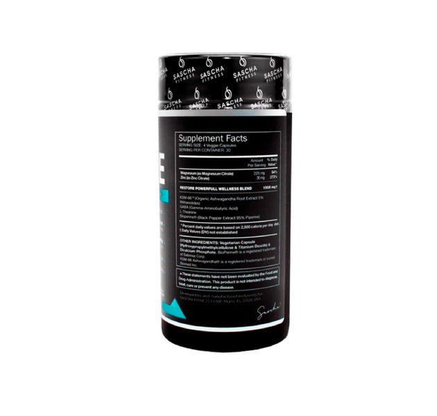 Restore 120 capsulas Sascha Fitness