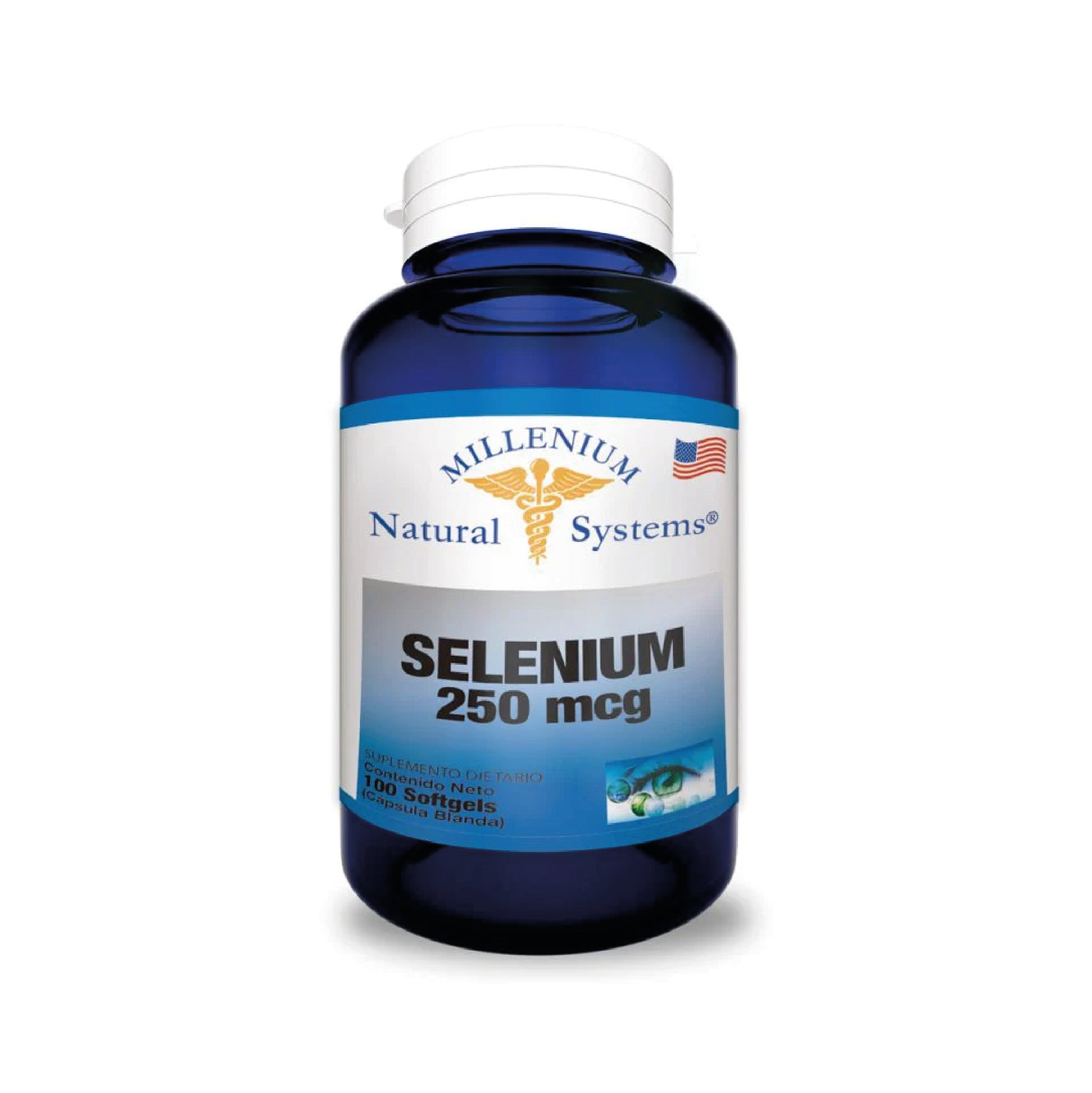 Selenium 250mcg 100 Capsulas Natural Systems