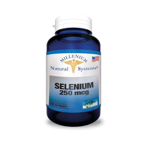 Selenium 250mcg 100 Capsulas Natural Systems