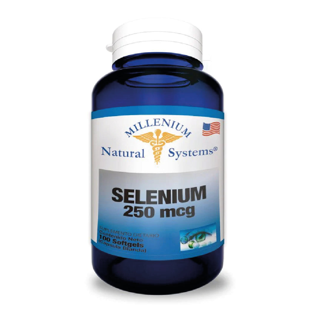 Selenium 250mcg 100 Capsulas Natural Systems