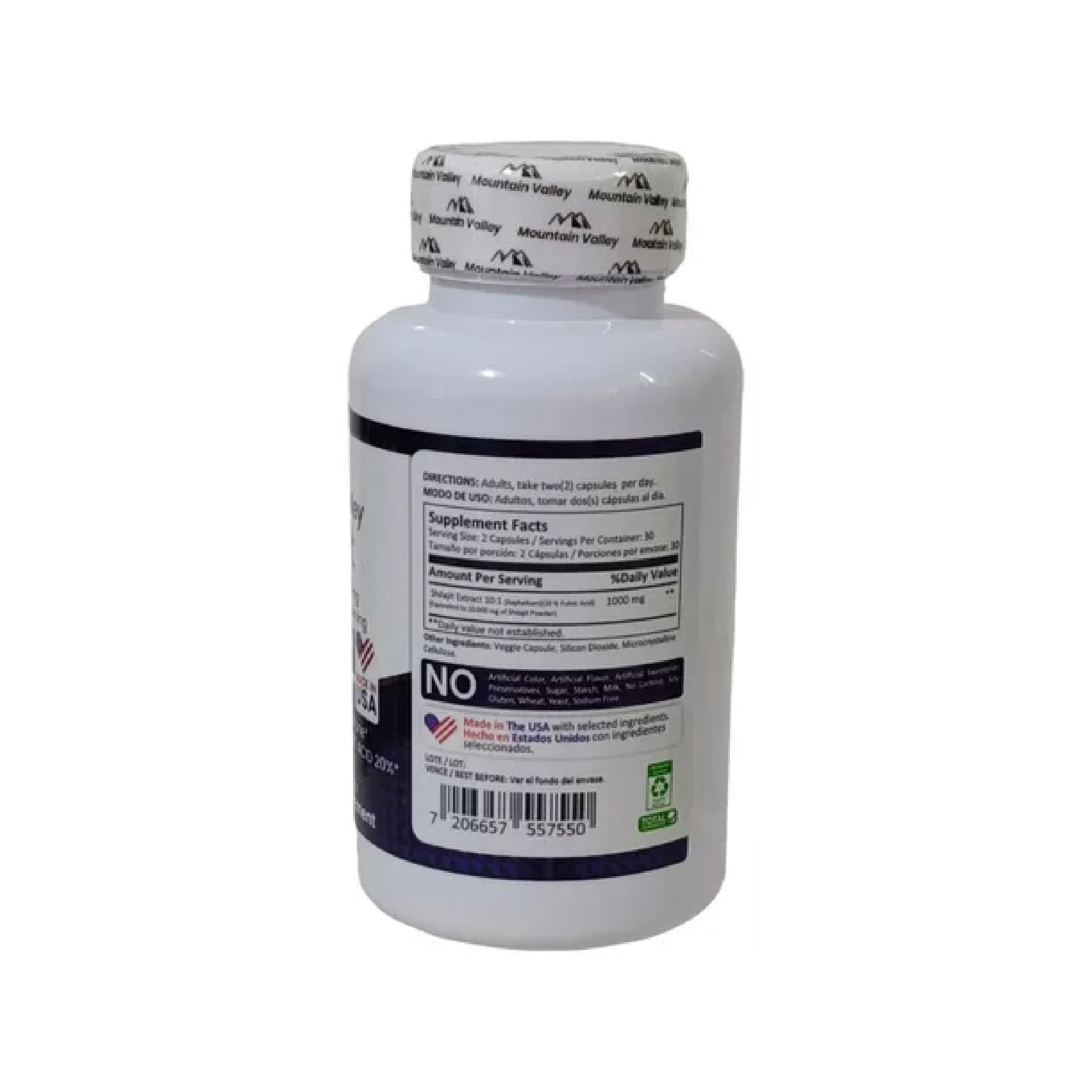 Shilajit 60 Cápsulas Mountain Valley