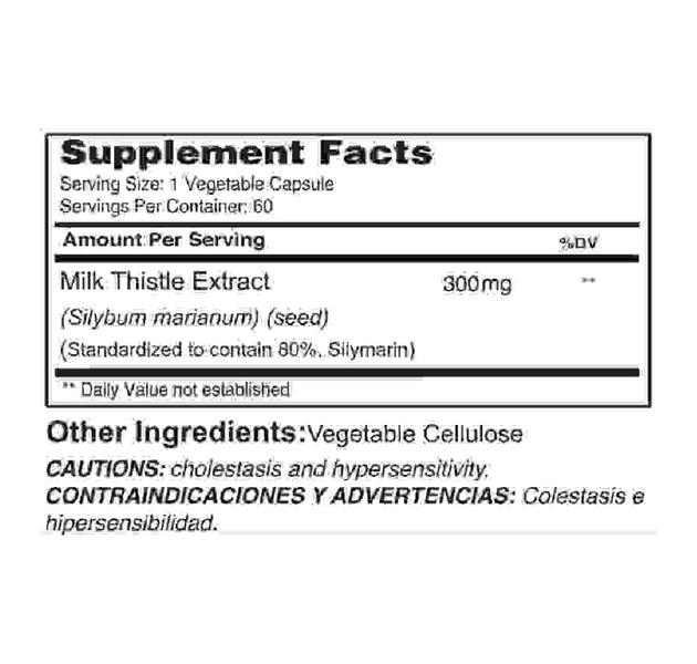 Milk Thistle 60 capsulas Healthy America