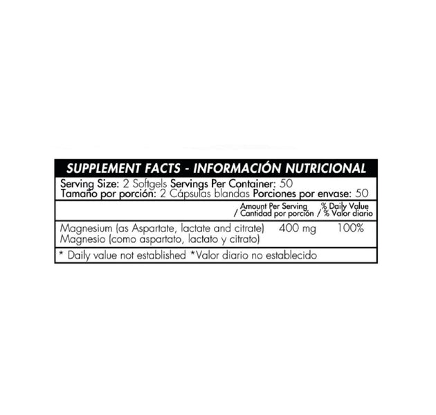 Super Magnesium 400mg 100 tabletas Healthy America