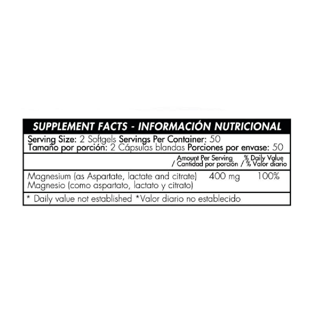 Super Magnesium 400mg 100 tabletas Healthy America
