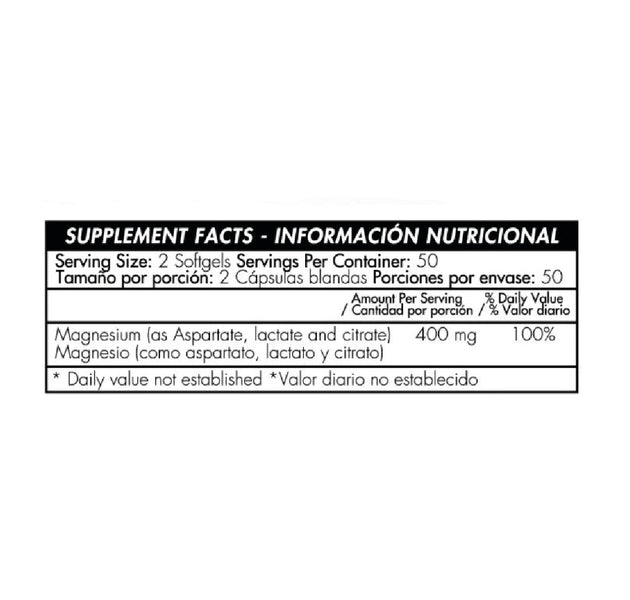 Super Magnesium 400mg 100 tabletas Healthy America