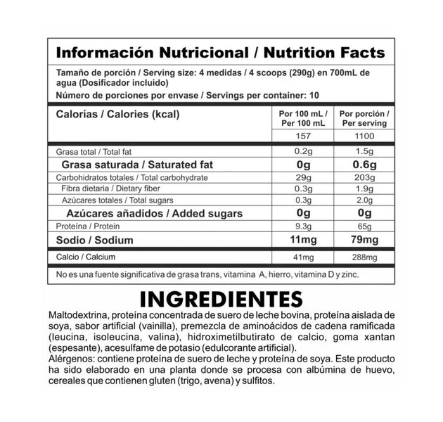 Proteína Gainz 6,4Libras Nutramerican Pharma