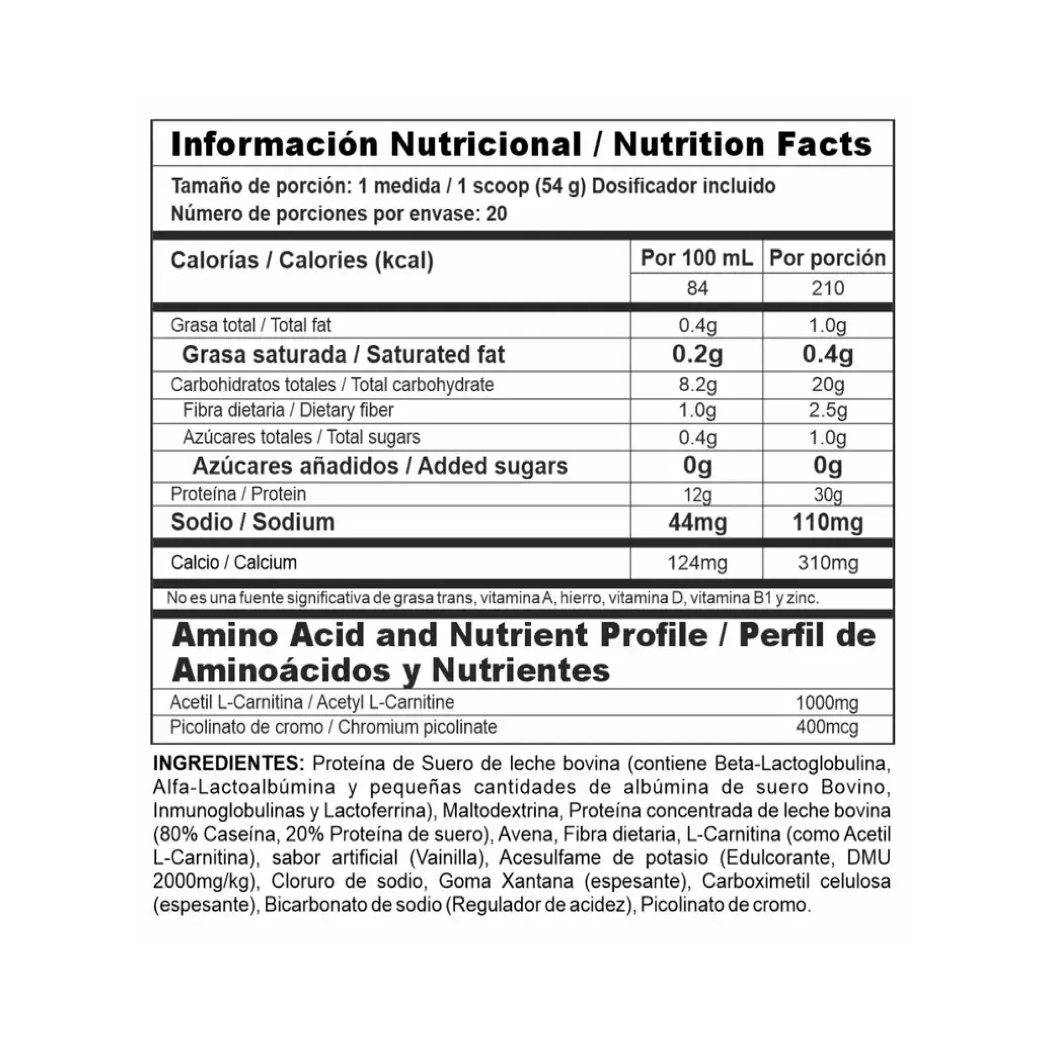 Proteína Bi-Pro Ripped 2.4 Libras Nutramerican Pharma