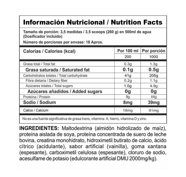Proteína Megaplex Creatine Power 10 Libras Nutramerican Pharma