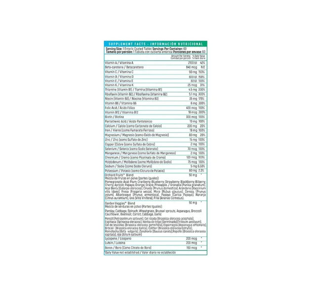 Total Day 60 tabletas Nutrivita