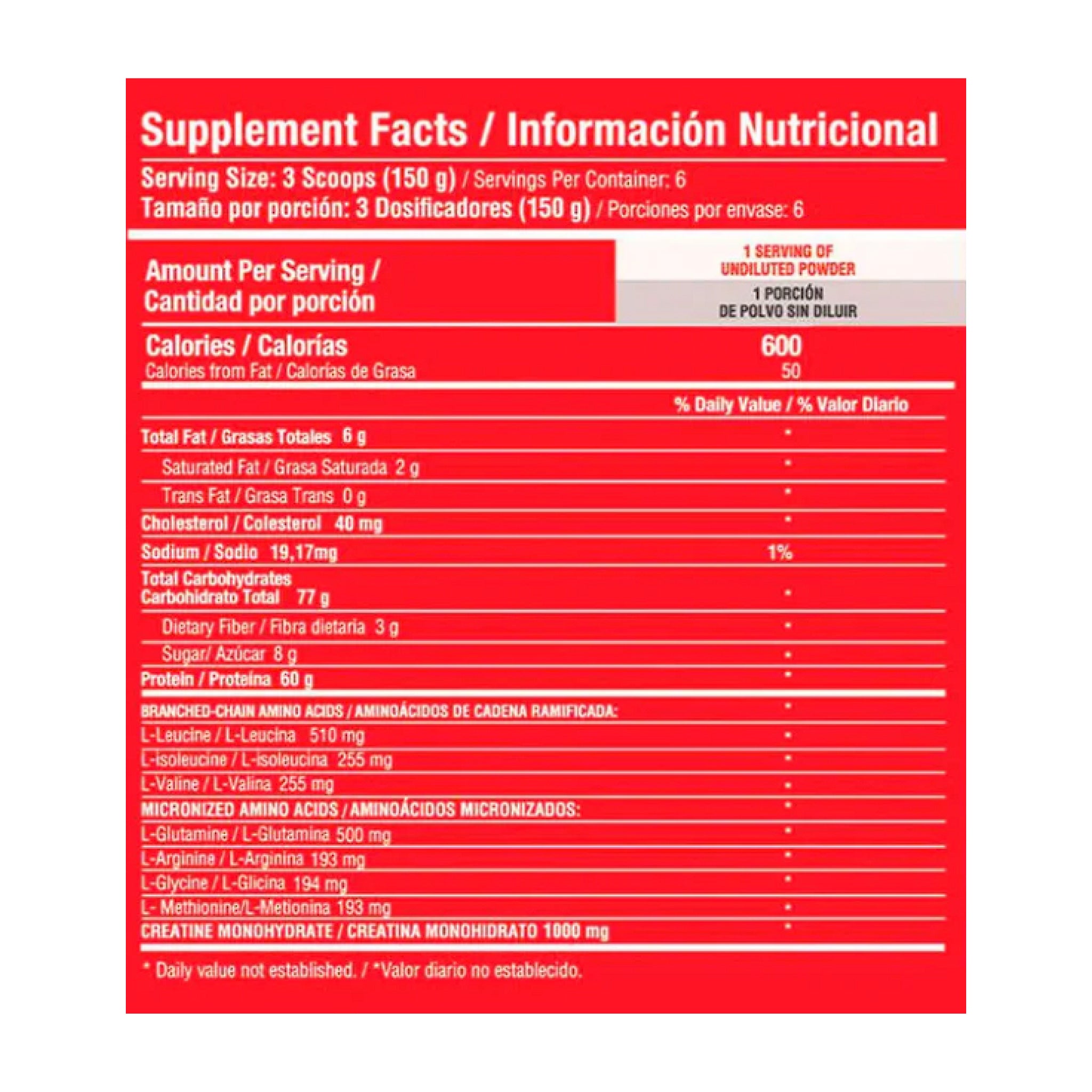 Proteína Hipercalórica Barbarus 2 Libras Healthy Sports