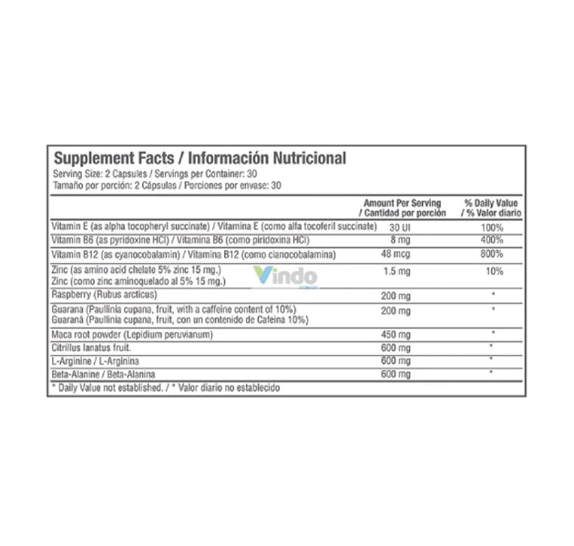 Precursor de Testosterona TEST-HD 60 Capsulas Healthy Sports