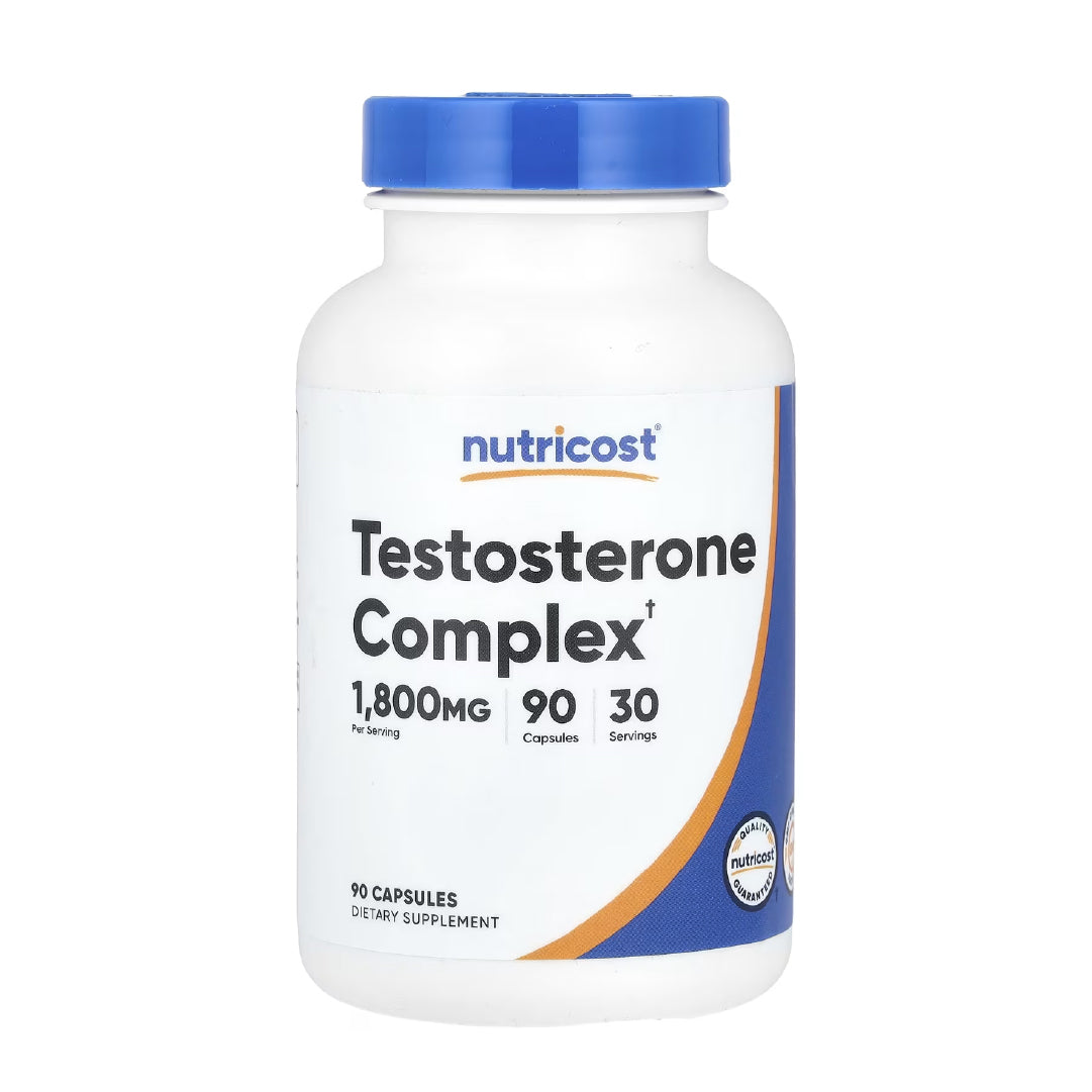 Testosterona Complex - 90 Capsulas de Nutricost.