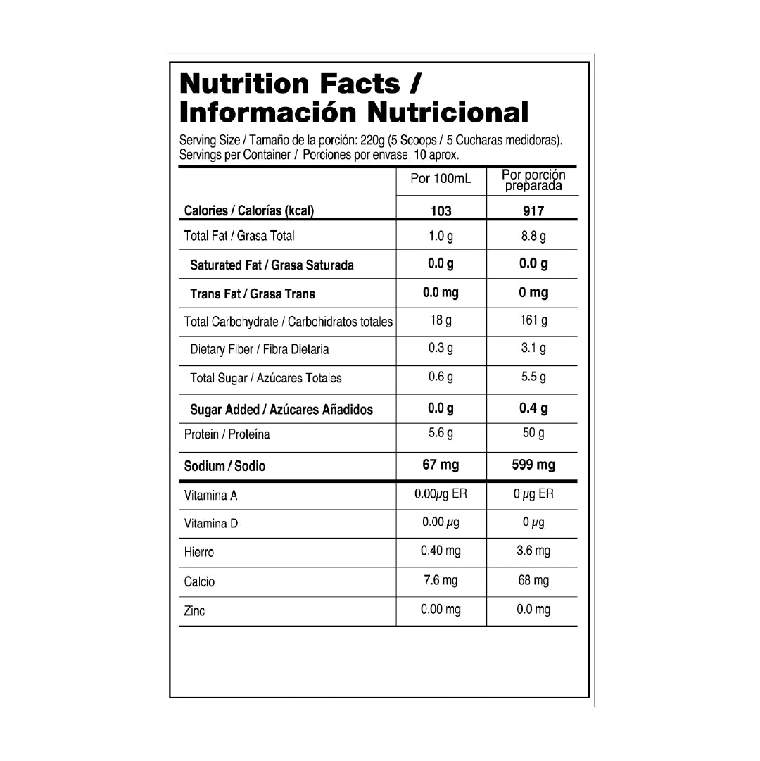 Titan Beef Mass 2 libras Vainilla Caramelo Vitanas.