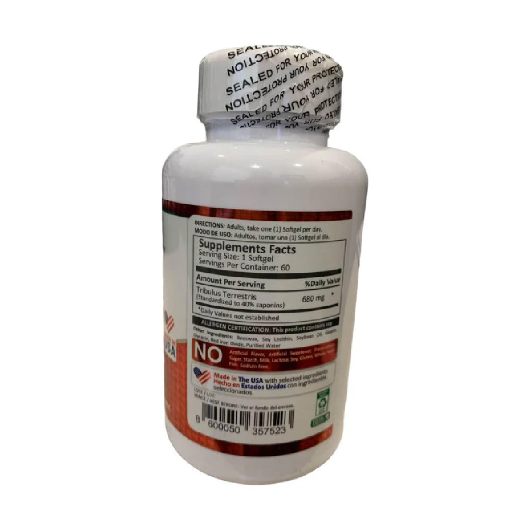 Tribulus Terrestris 60 Cápsulas Mountain Valley