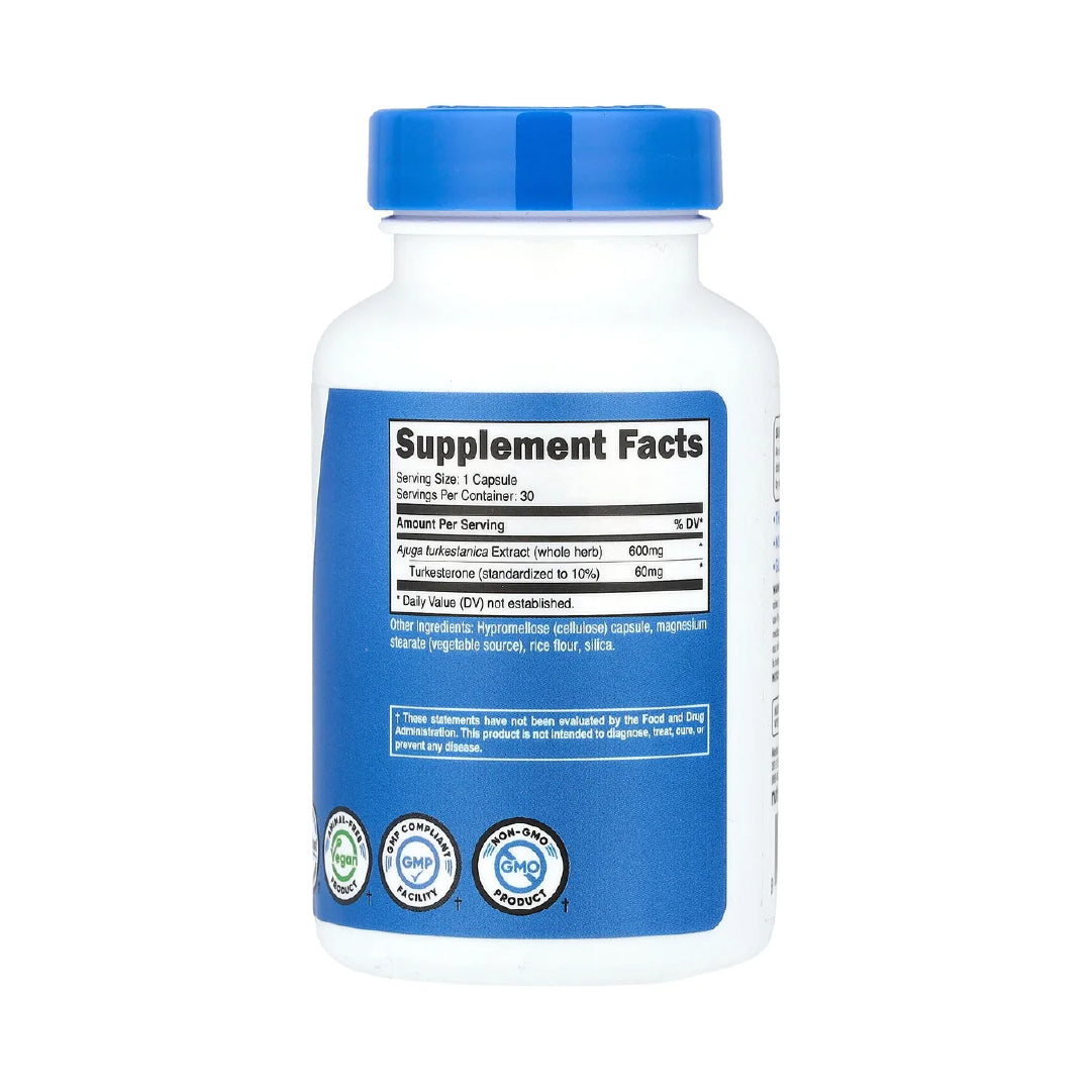 Turkesterona - 30 Cápsulas de Nutricost