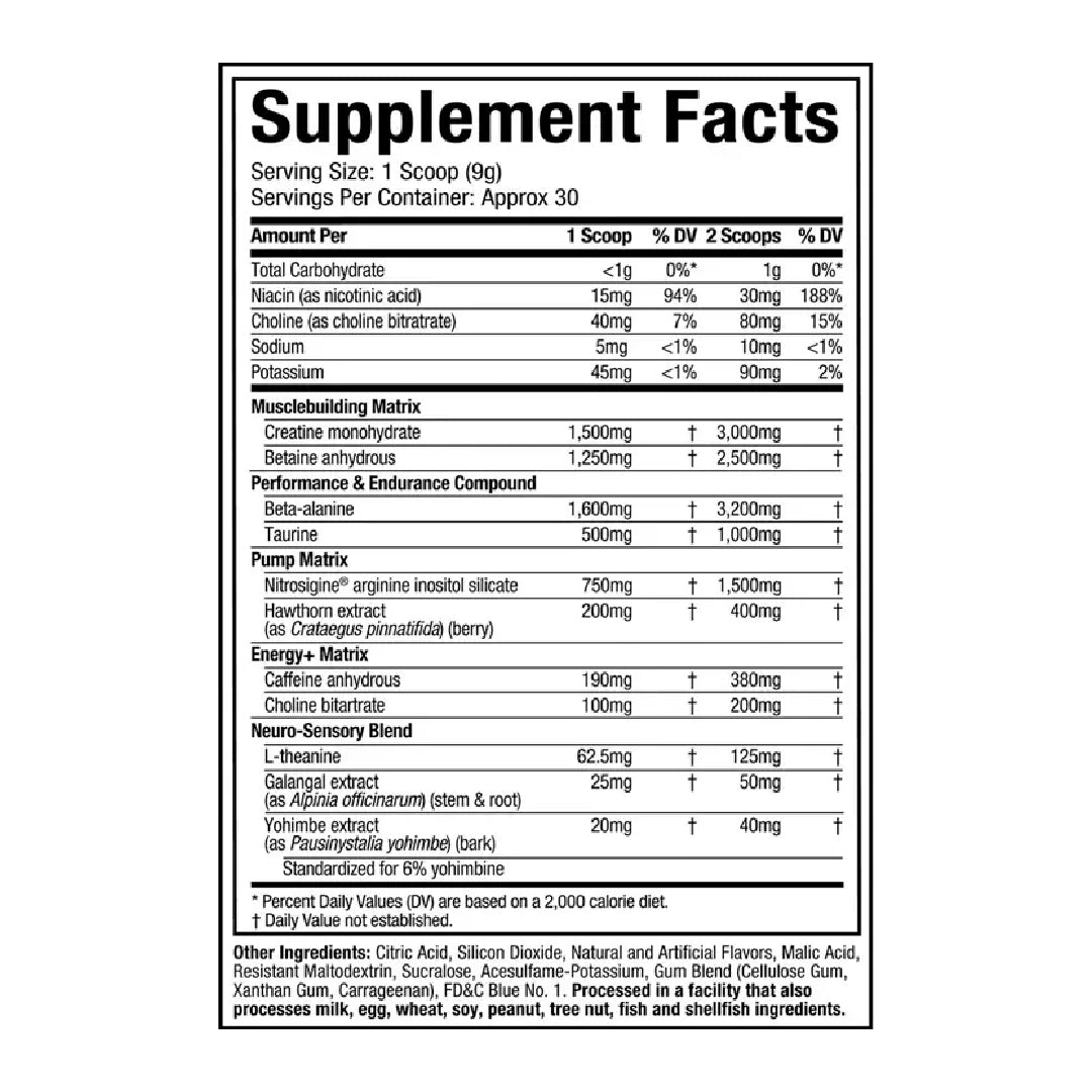 Pre-Entreno Vapor X5 30 Servicios Muscletch