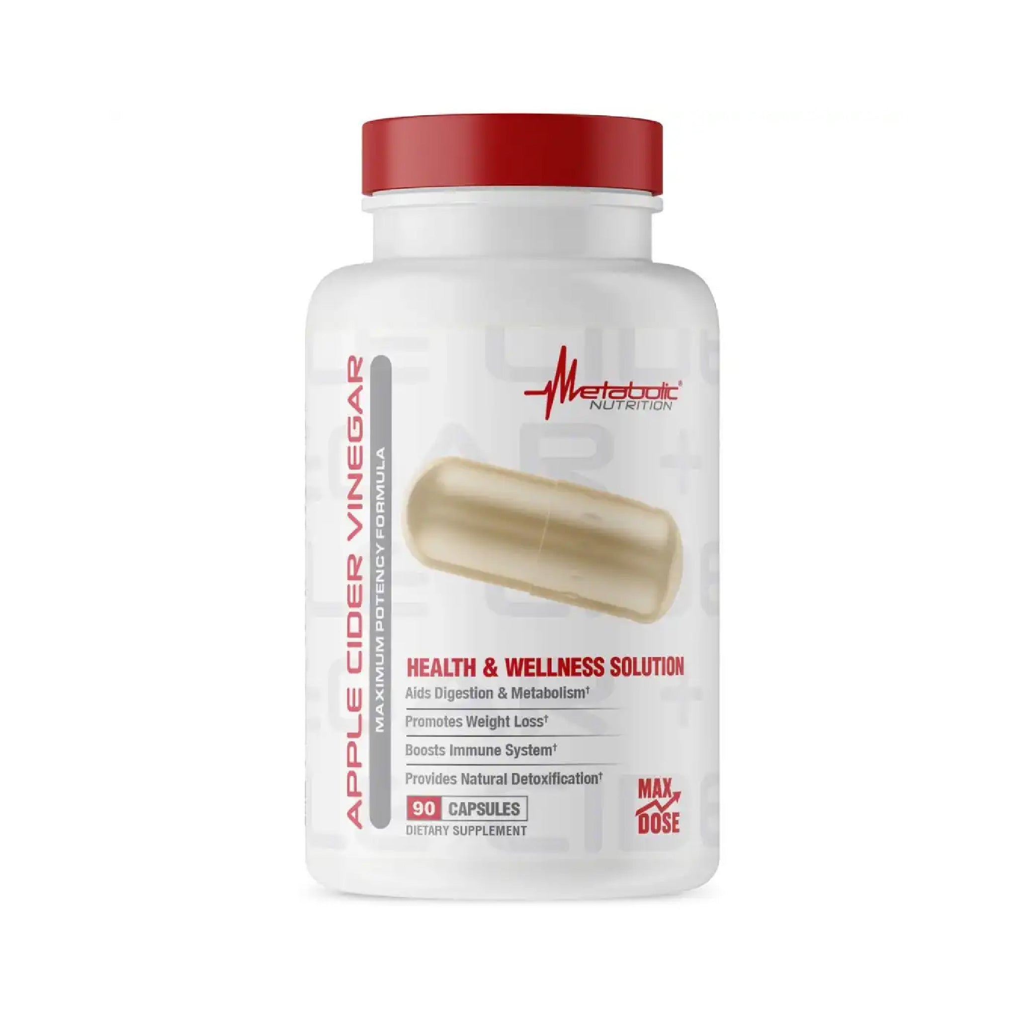 Vinagre De Sidra De Manzana 90 Capsulas Metabolic Nutrition