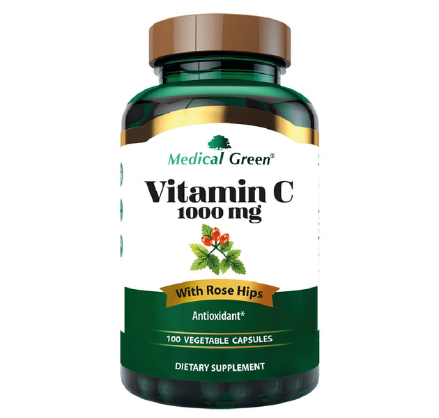 Vitamin C 1000 mg 100 Capsulas Medical Green