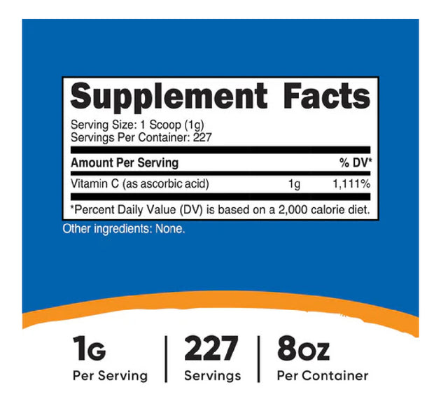 Vitamina C 27 Servicios Nutricost