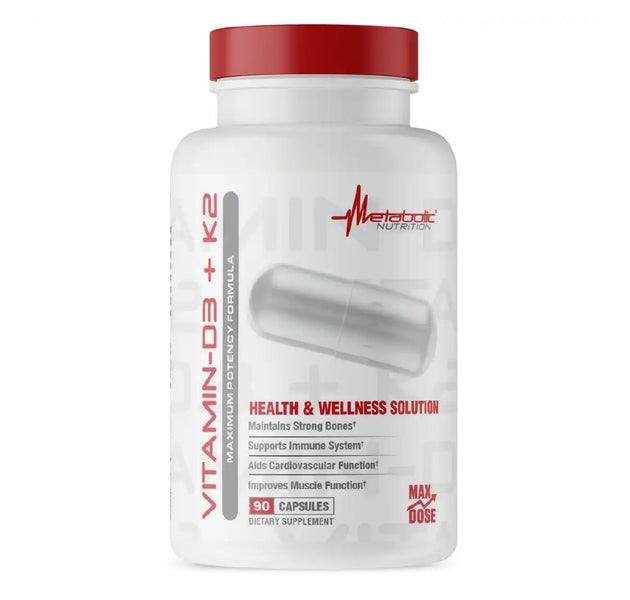 Vitamina D3 +K2 90 Capsulas Metabolic Nutrition