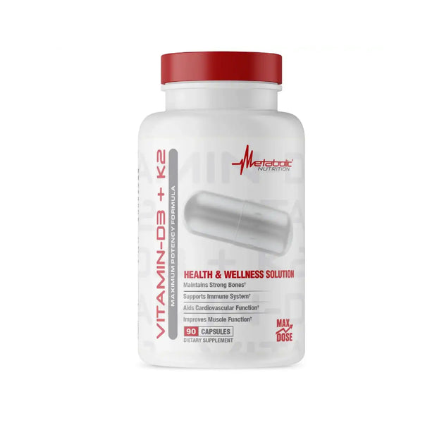 Vitamina D3 +K2 90 Capsulas Metabolic Nutrition