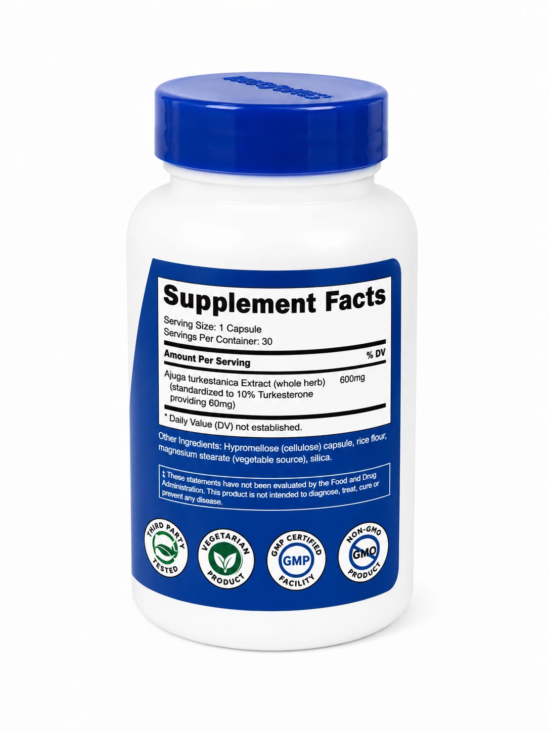 Turkesterone 30 Capsulas Nutricost