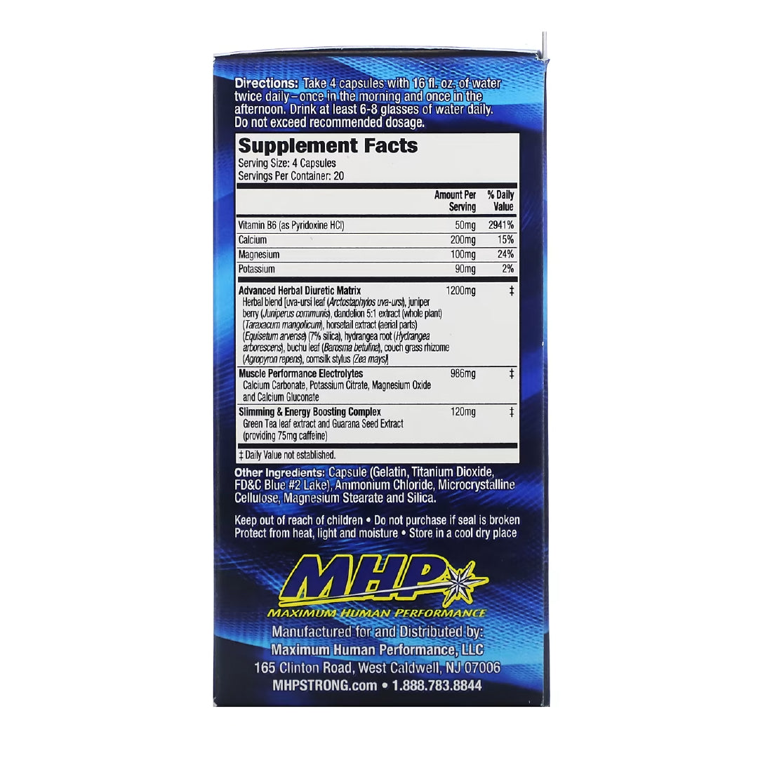 XPEL, Maximum Strength Herbal Diuretic, 80 Capsulas MHP