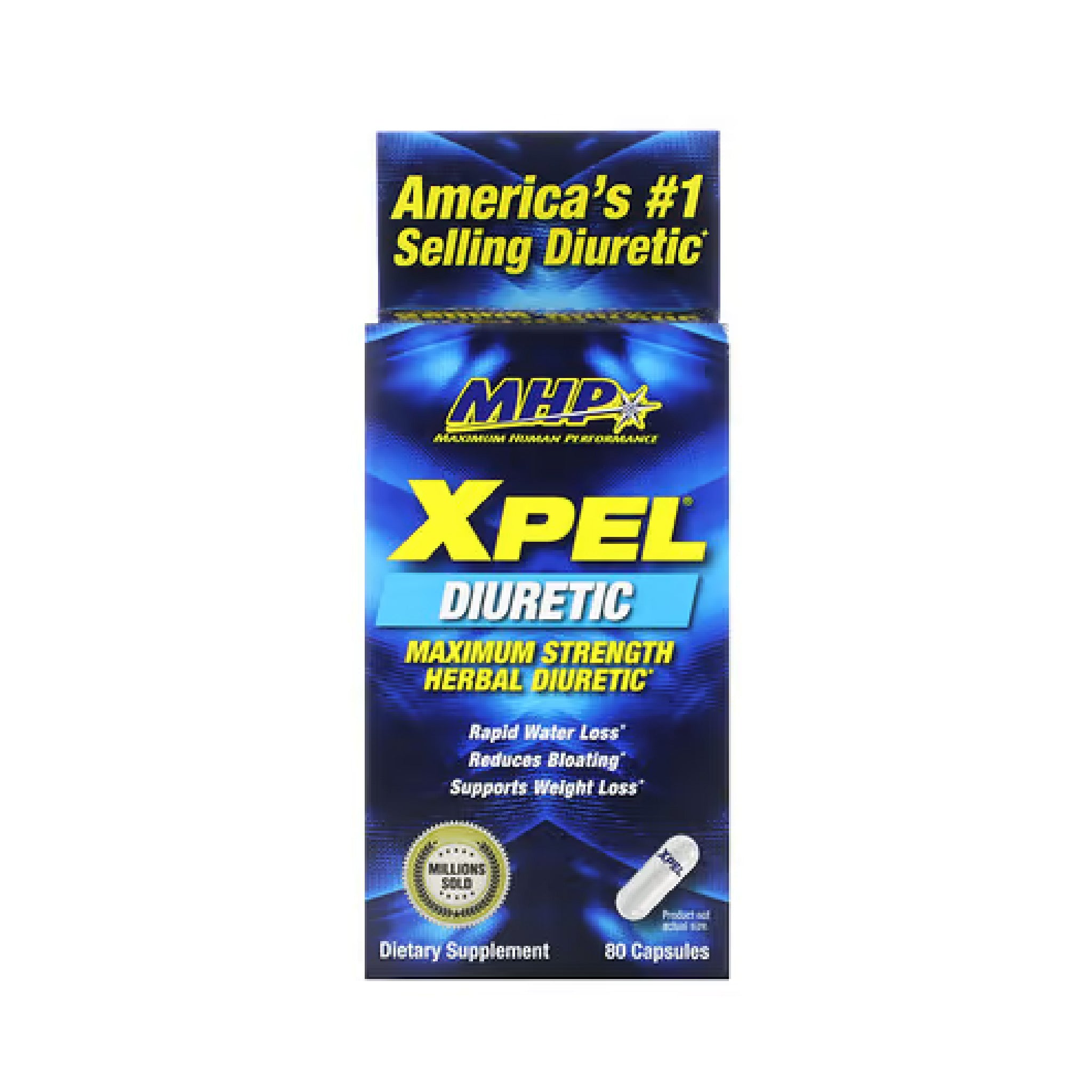 XPEL, Maximum Strength Herbal Diuretic, 80 Capsulas MHP
