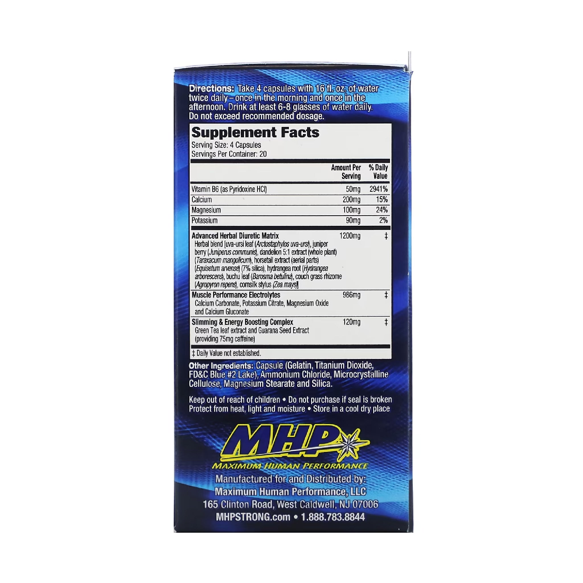 XPEL, Maximum Strength Herbal Diuretic, 80 Capsulas MHP