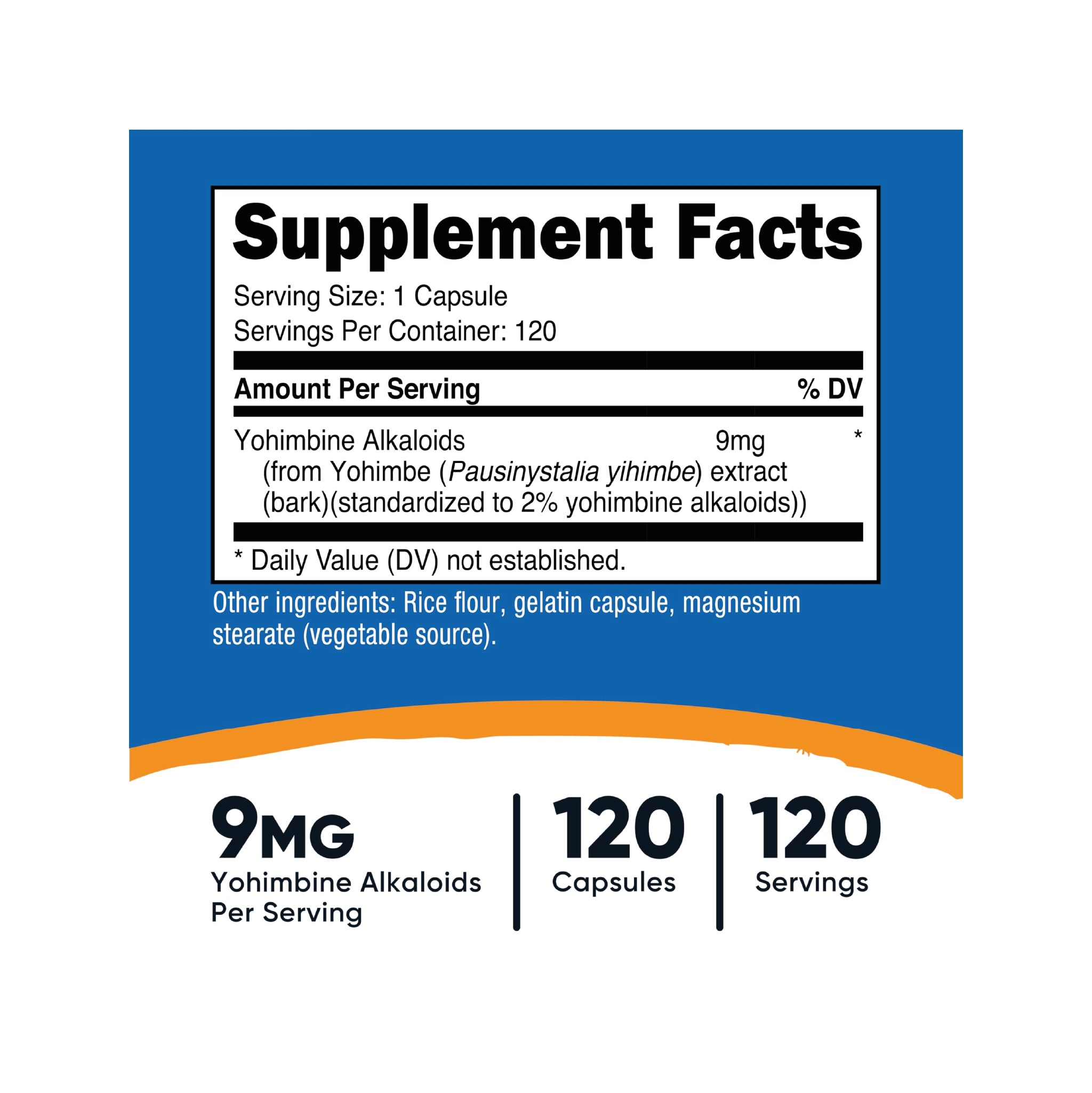 Yohimbe Bark Extract 120 Capsulas Nutricost
