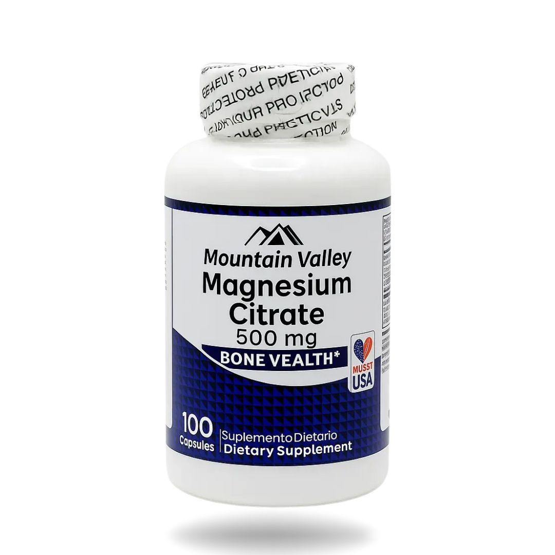 Citrato de Magnesio - Mountan Valley 100 Caps