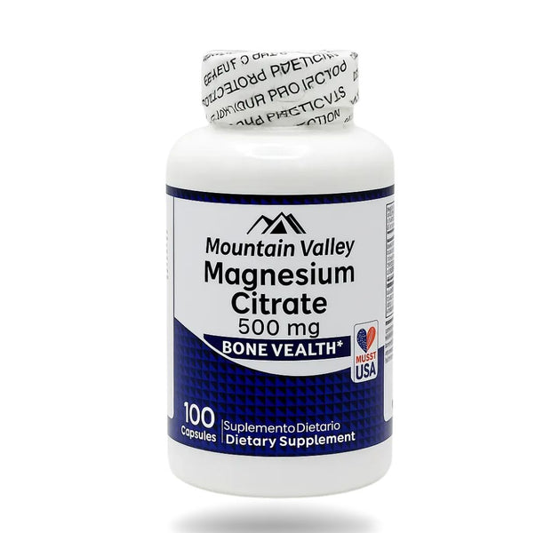 Citrato de Magnesio - Mountan Valley 100 Caps
