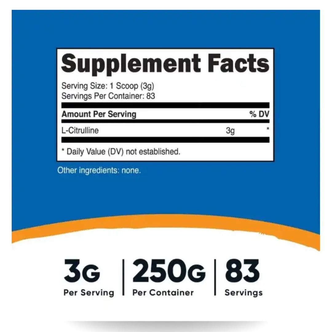 L - Citrulina - 83 servicios NUTRICOST