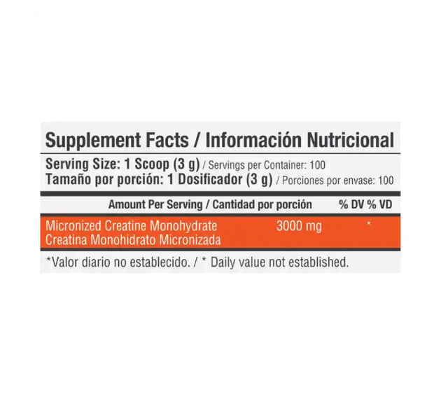 Creatina Monohydrate 100 servicios Healthy Sports