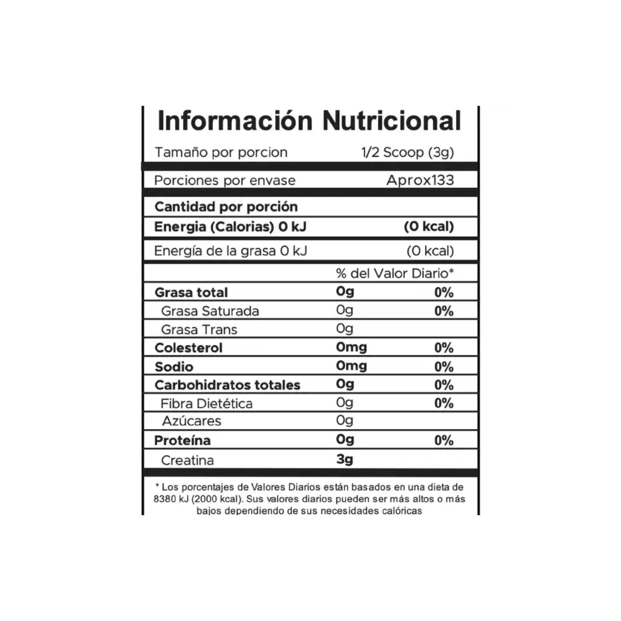 Creatina Monohidratada Powder 133 Servicios IMN
