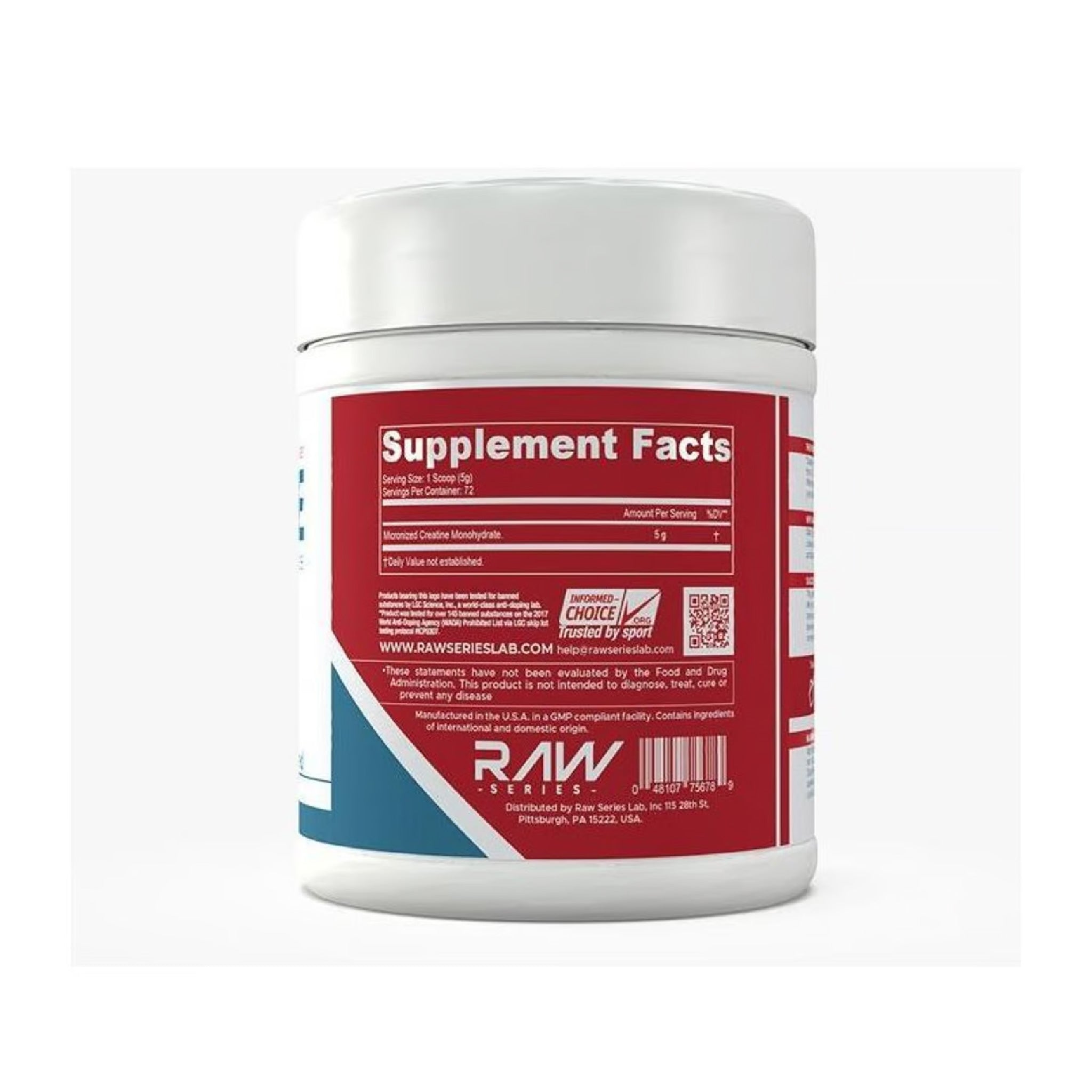 Creatina Lab Grade 360G 72 Servicios.