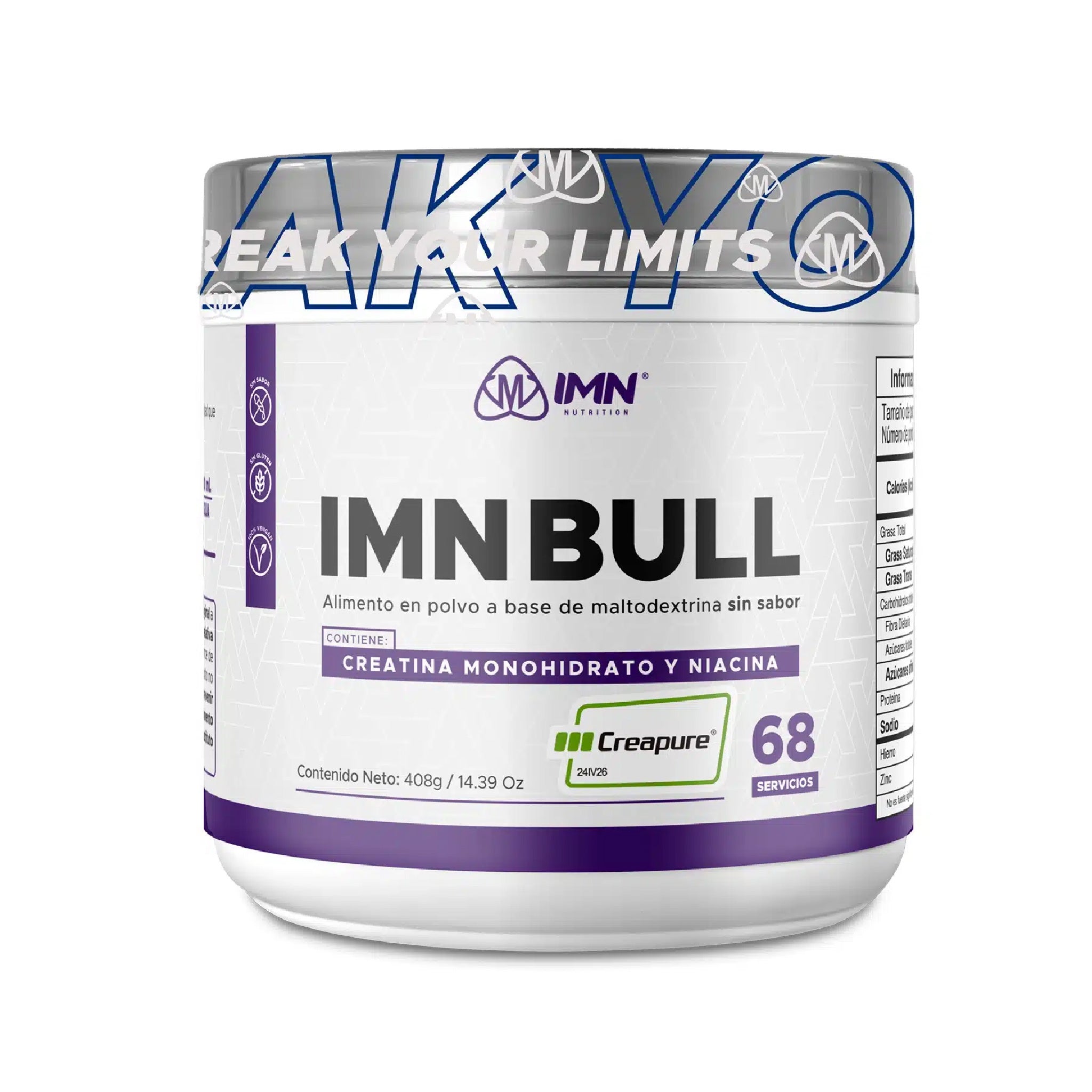 Creatina IMN BULL 68 Servicios IMN