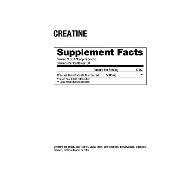 Creatina Monohydrate  60 Servicios Dragon Pharma