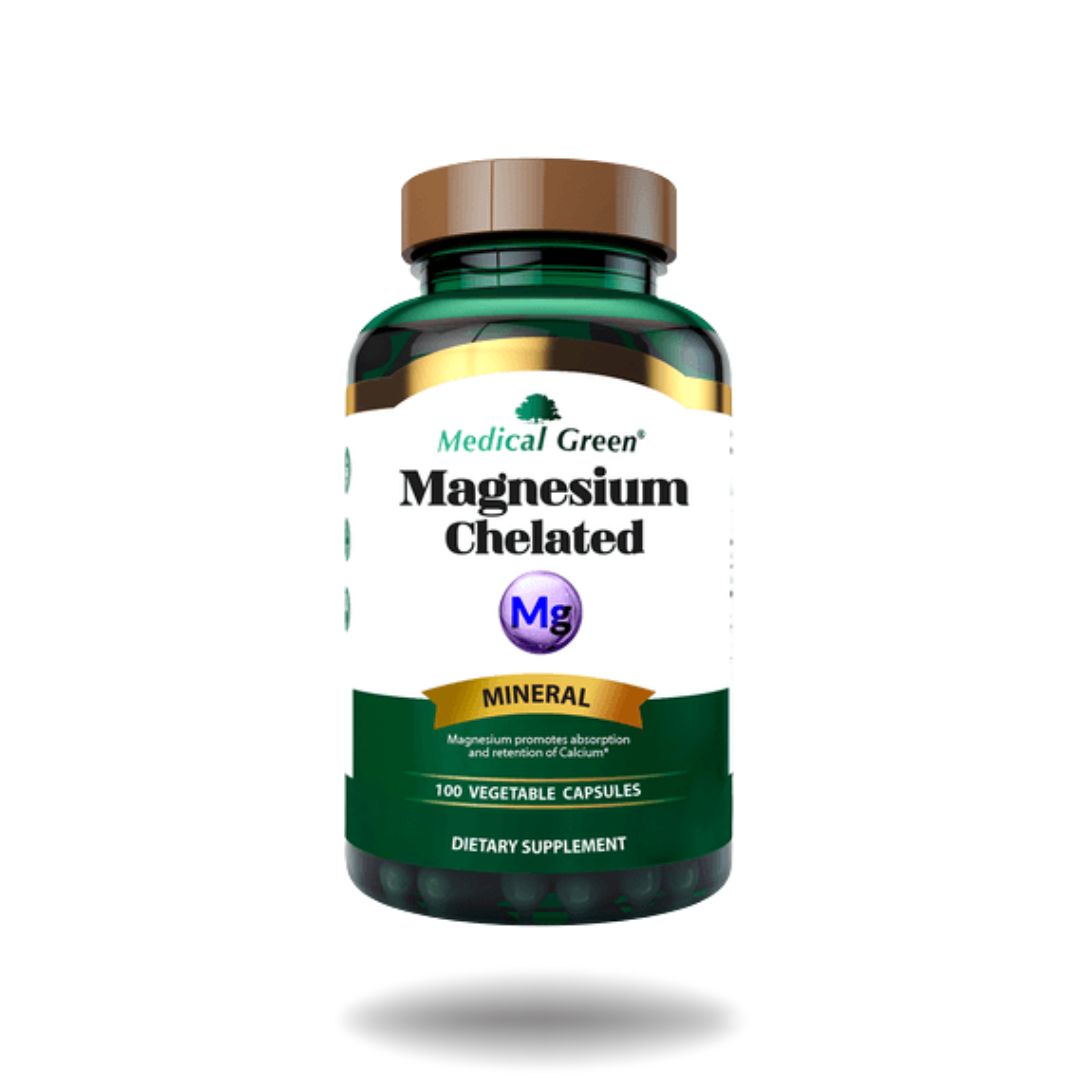 Magnesio Quelado - 100 Caps Medical Green